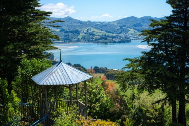 Larnach Castle and its gardens on the Otago Peninsula